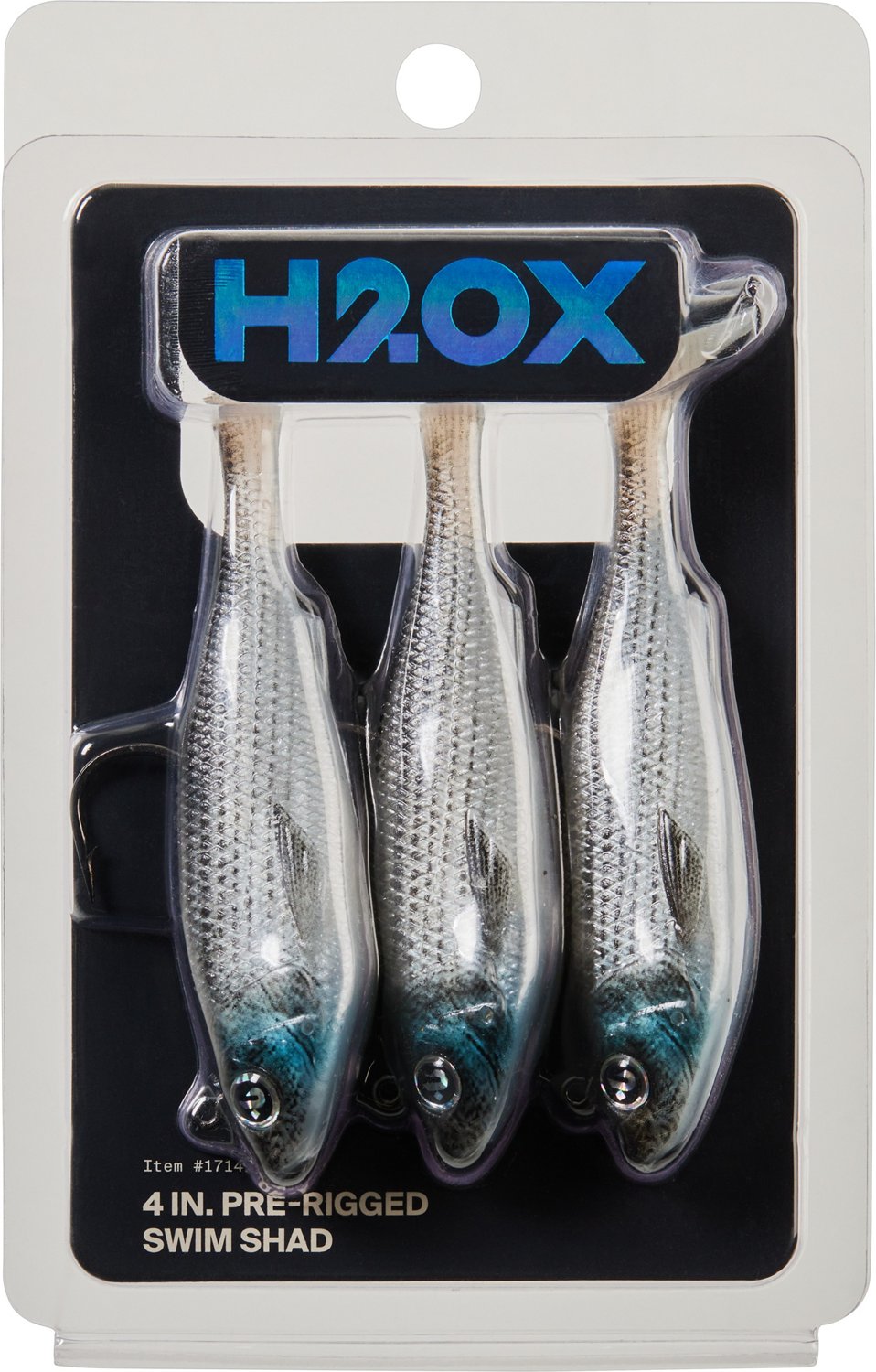 H2OX 4 inch Prerigged Saltwater Swim Shad 3 Pack