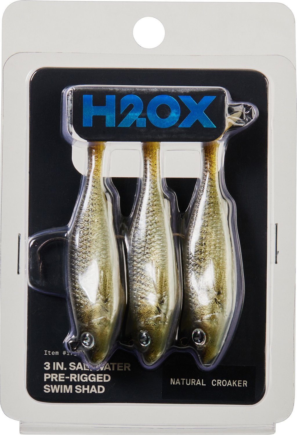 H2OX 3 inch Saltwater Prerigged Swim Shad 3 Pack                                                                                 - view number 2