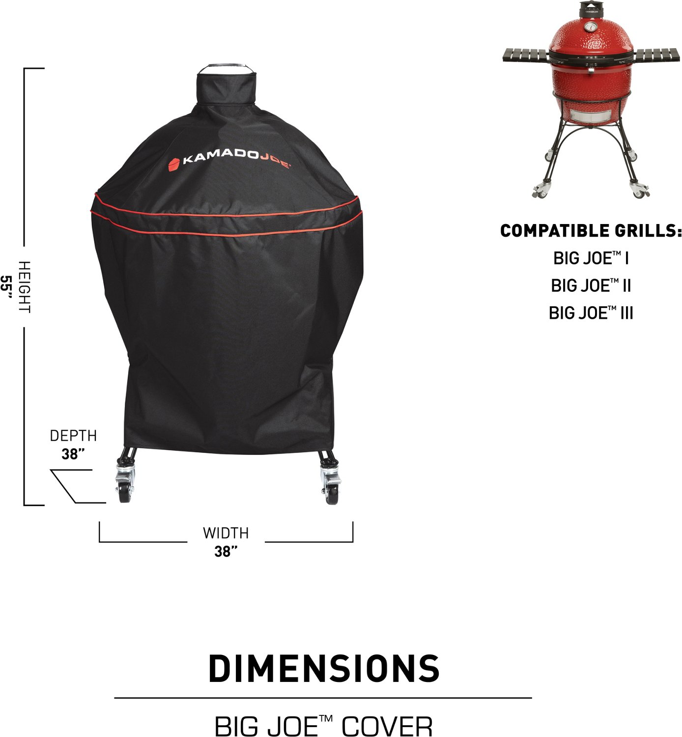Kamado Joe Big Joe Grill Cover                                                                                                   - view number 4