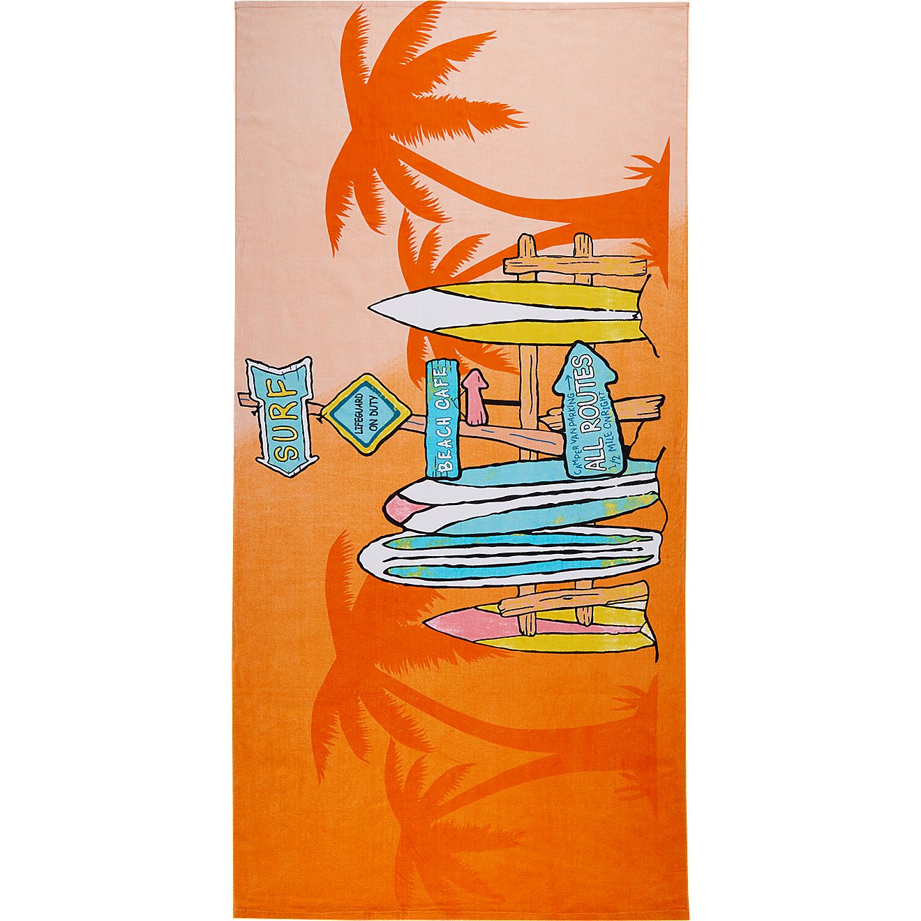 O'Rageous Adult Surfboard Beach Towel                                                                                            - view number 1