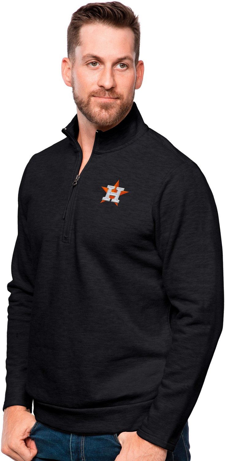 Houston Astros Antigua Compression Long Sleeve Button-Down Shirt