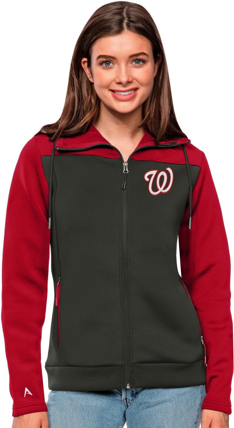 Antigua Women's Washington Nationals Red Protect Jacket