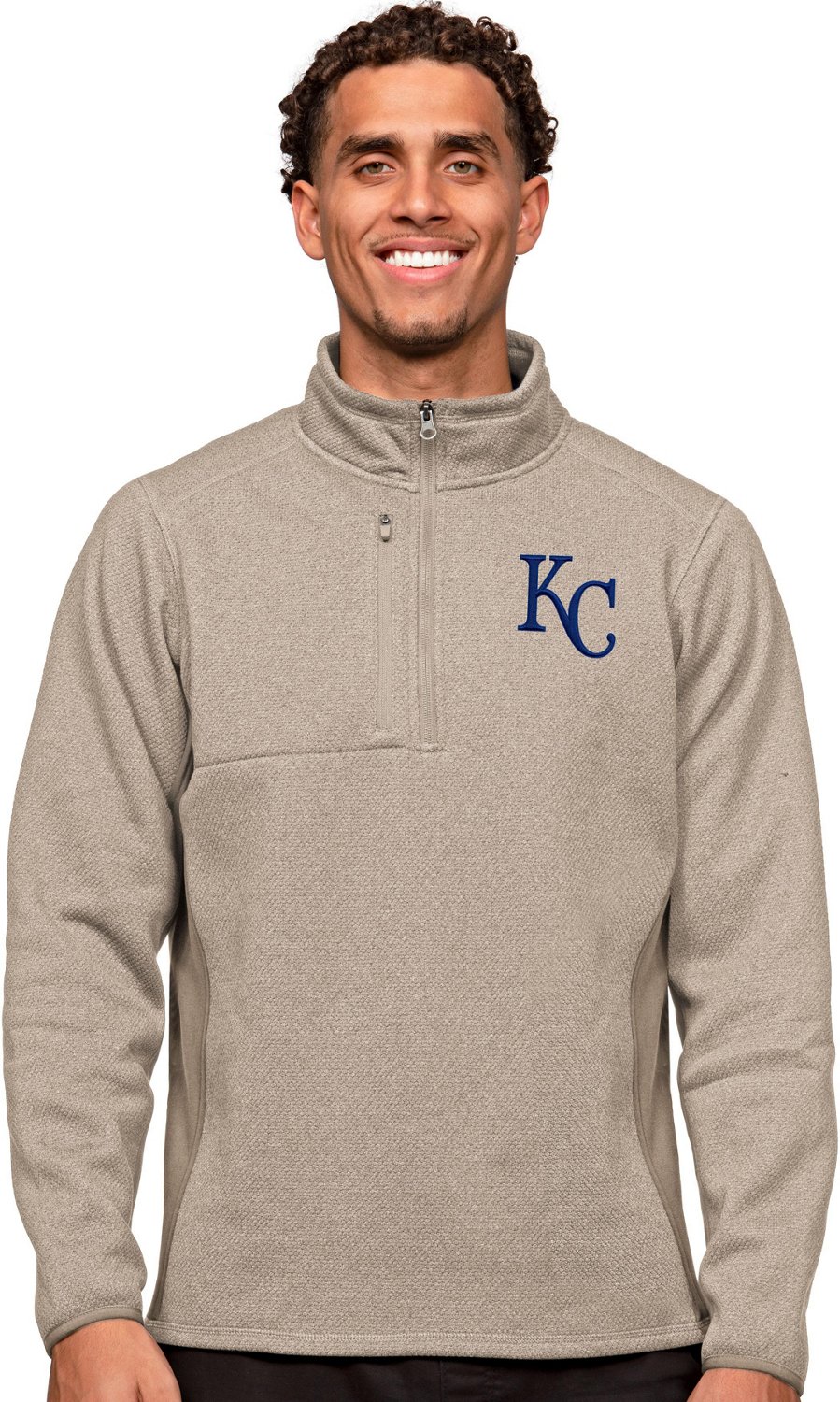 Antigua Women's Kansas City Royals Gray Course Vest