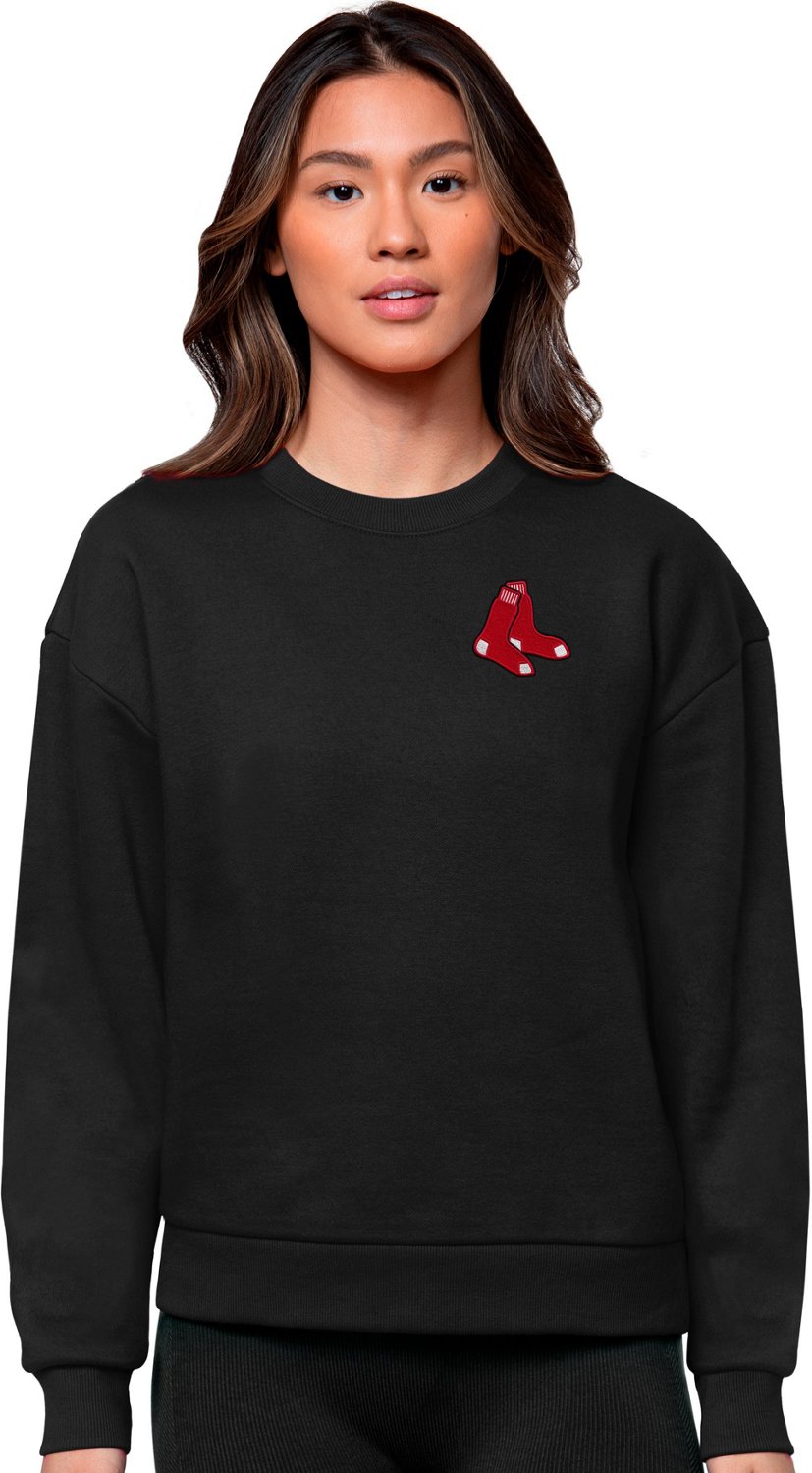 Antigua Women's Boston Red Sox Red Victory Crew Pullover