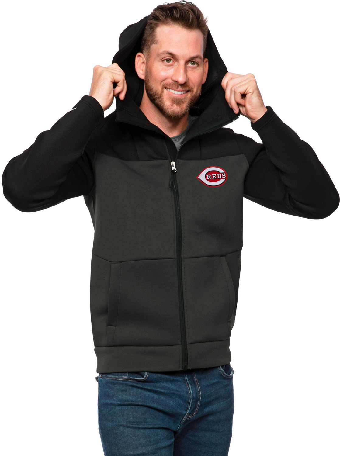 Antigua Men's Cincinnati Reds Protect 2 Jacket