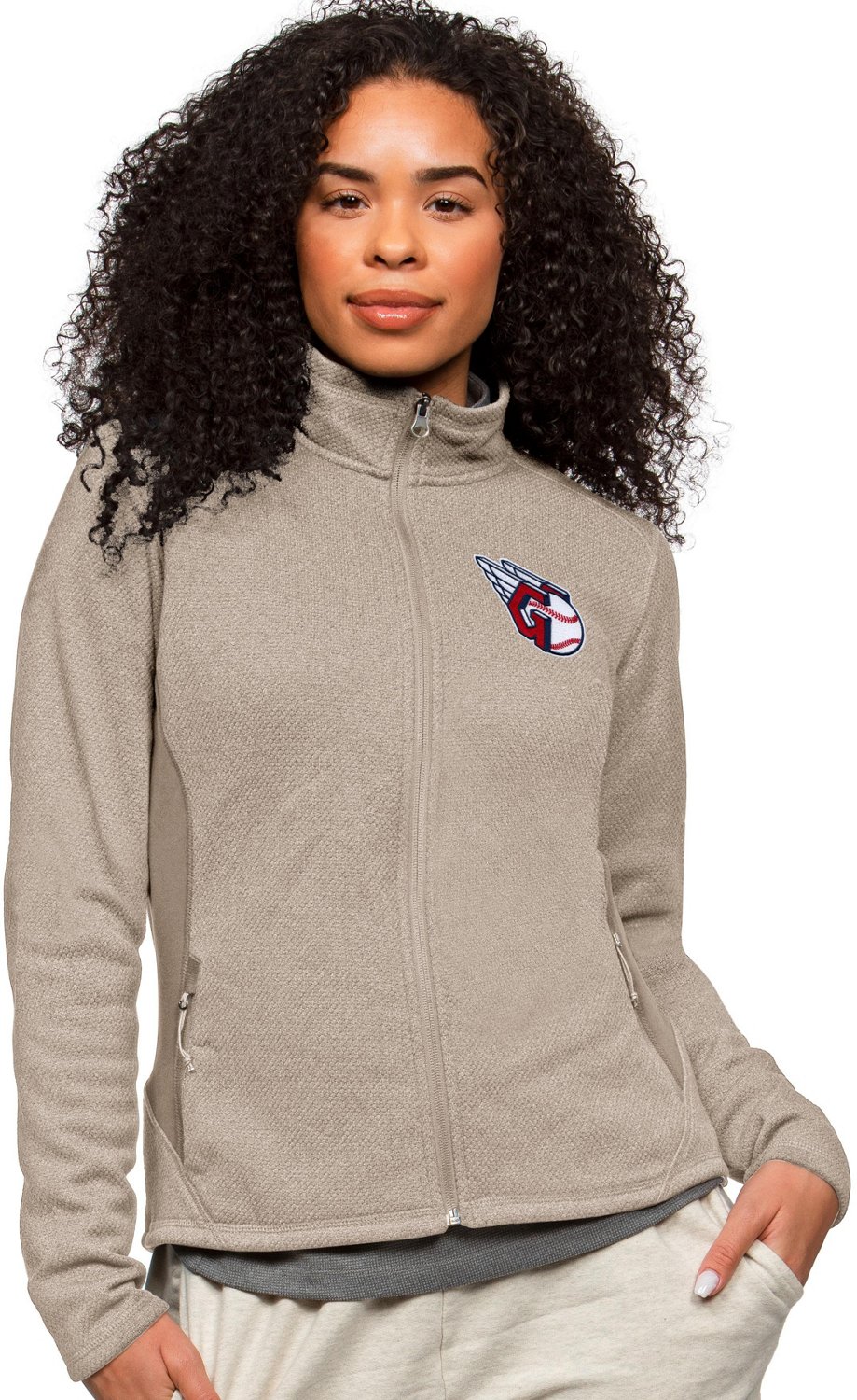 Antigua Women's Cleveland Guardians Course Jacket