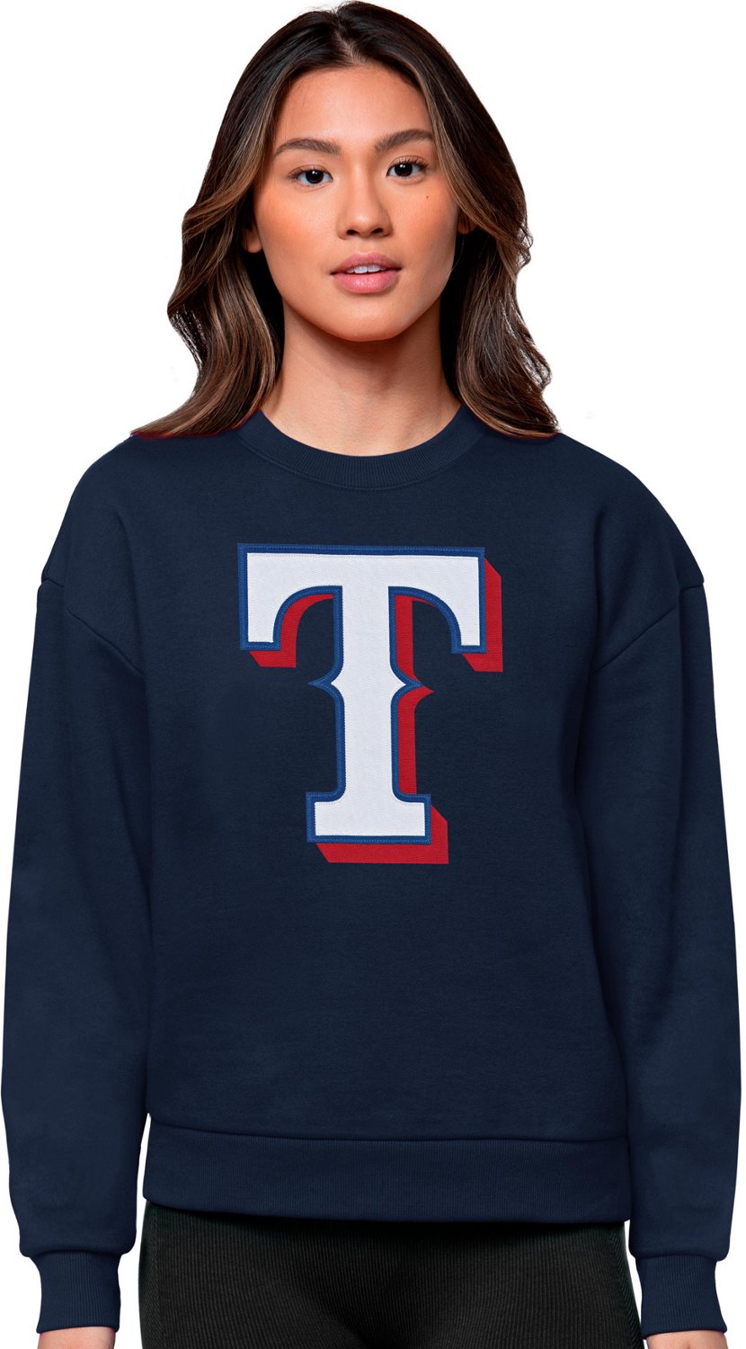 Antigua Women's Texas Rangers Victory Crew Sweatshirt