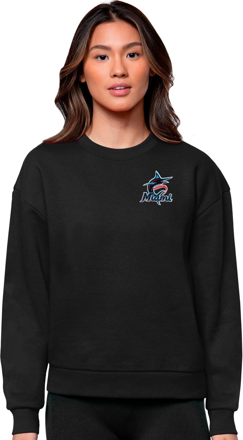 Antigua Women's Miami Marlins Victory Crew Sweatshirt