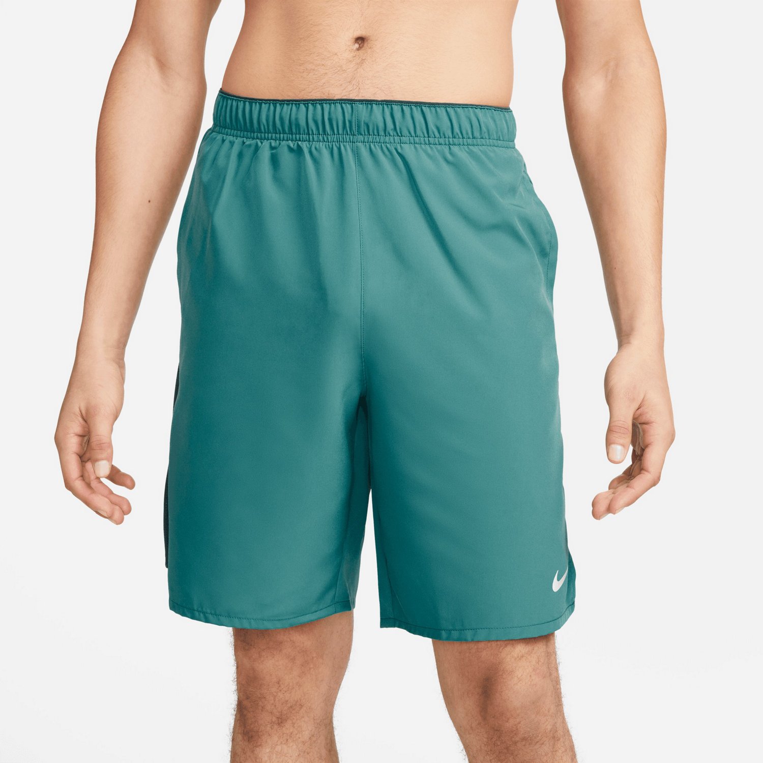 Nike Men's DriFIT Challenger Unlined Running Shorts 9 in Academy