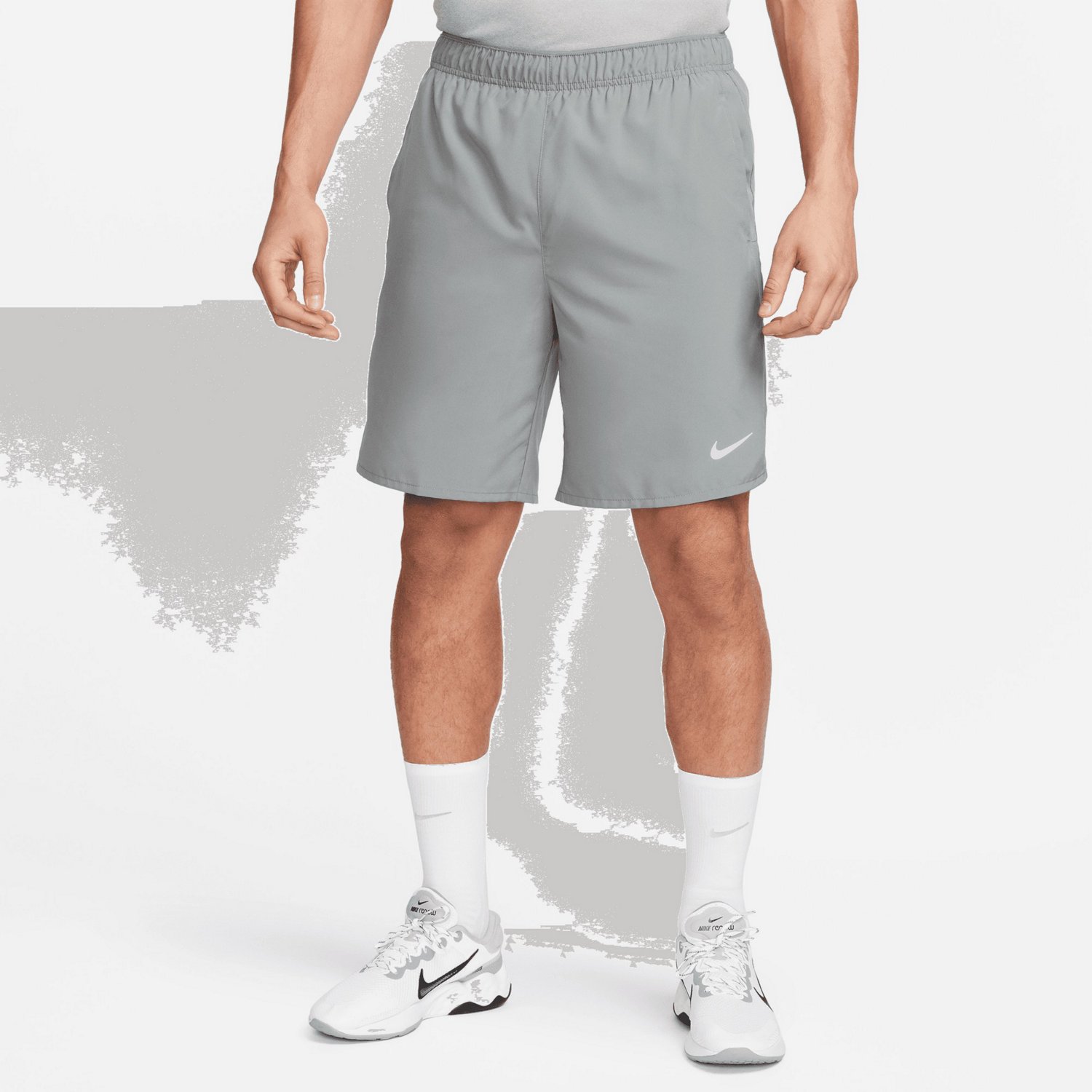 Nike Men's DriFIT Challenger BriefLined Running Shorts 9 in Academy