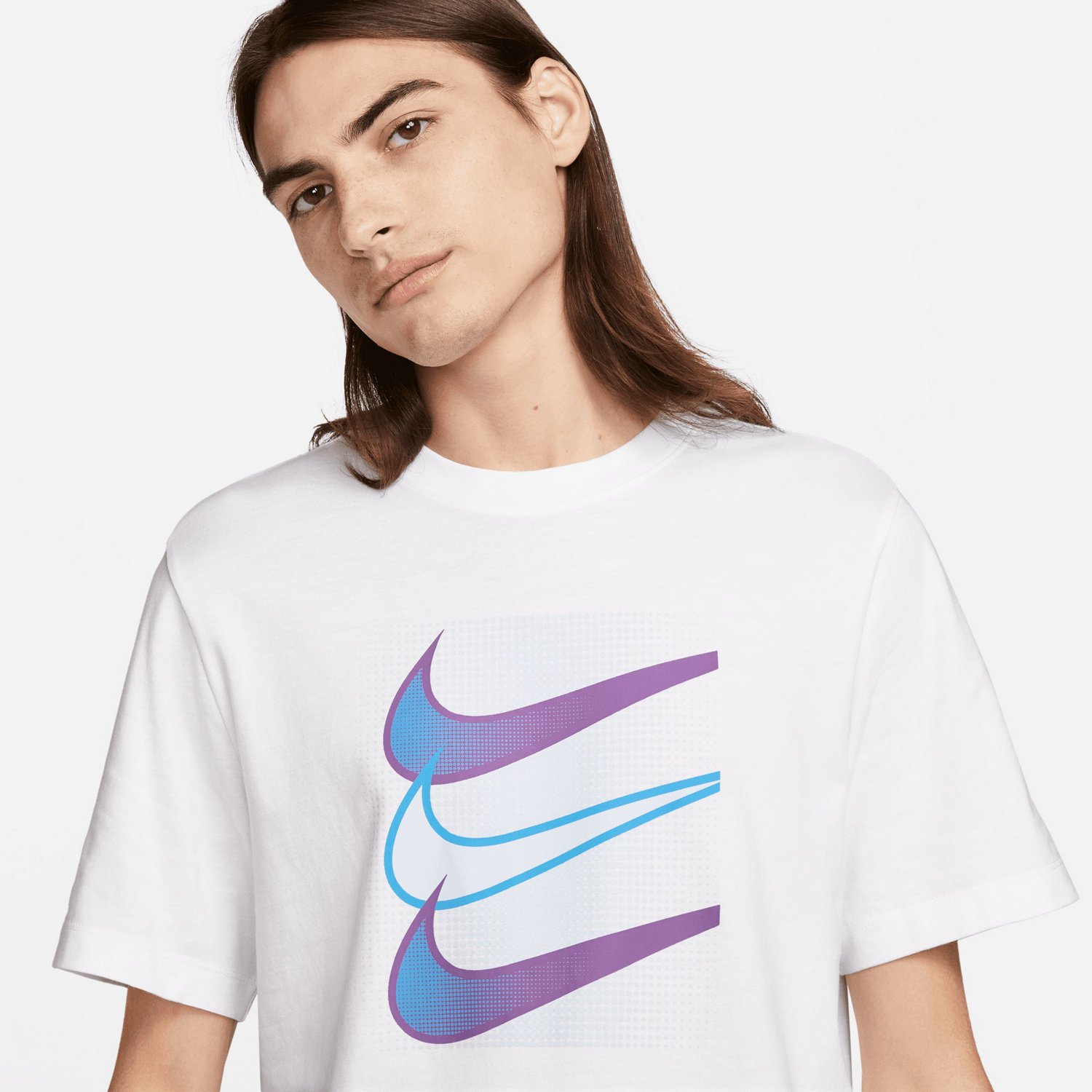 double swoosh nike t shirt