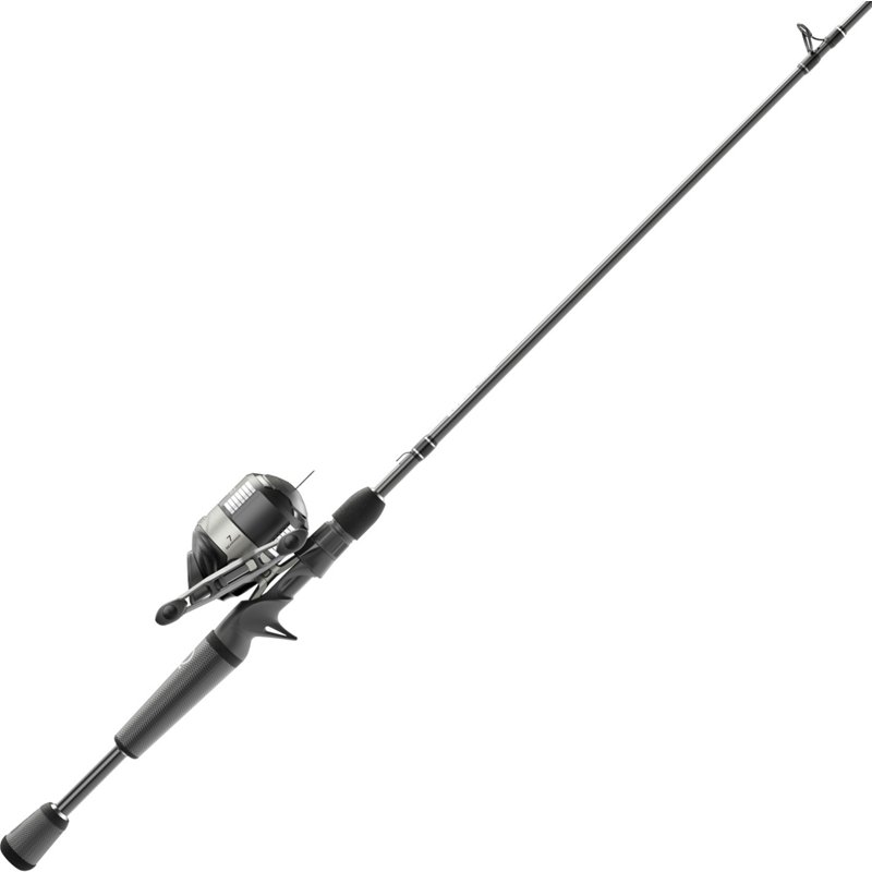 Zebco Omega Pro Spincast Reel and Fishing Rod Combo, 6-Foot Rod, Size 30 Reel, Black