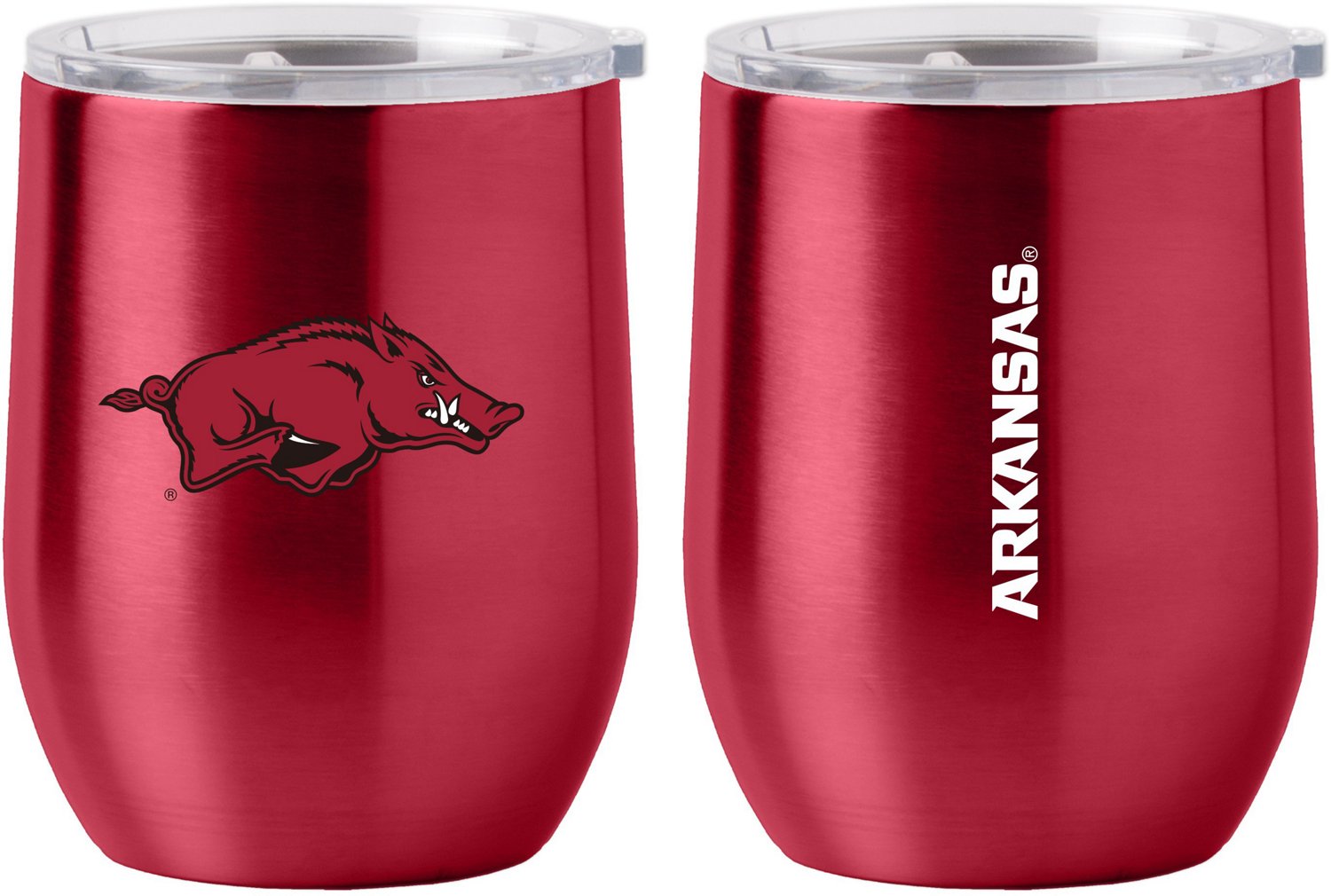Logo Brands University of Arkansas 16 oz Gameday Stainless Curved Beverage Tumbler                                               - view number 1