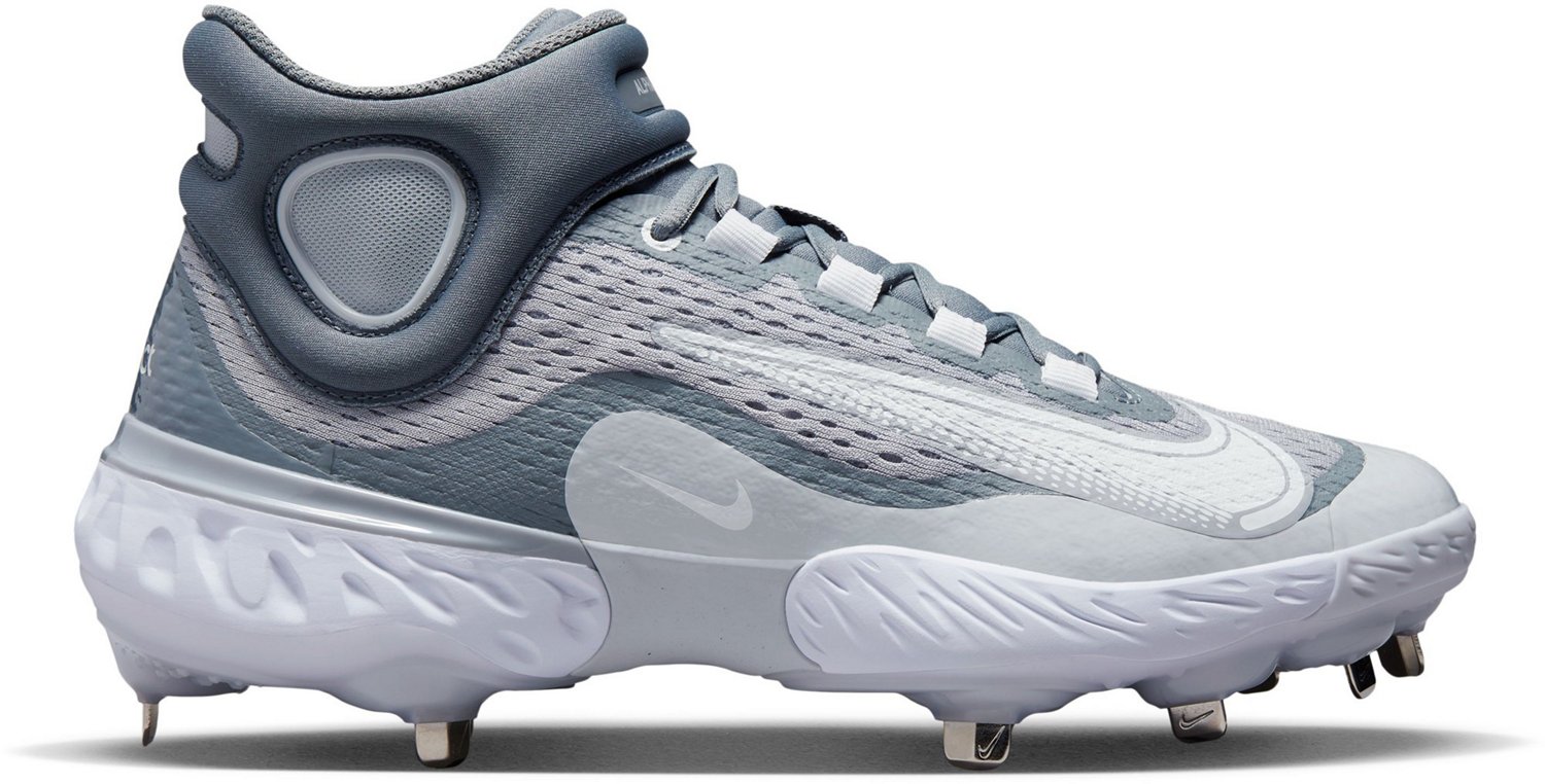 Nike Men's Alpha Huarache Elite 4 Mid Metal Baseball Cleats | Academy