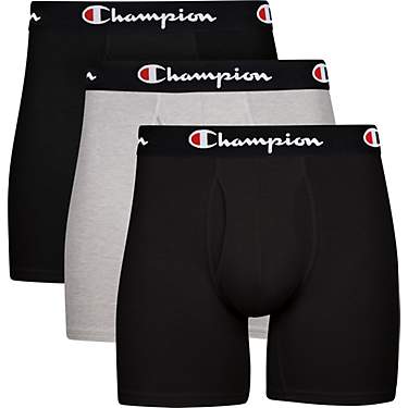 Champion Men's 95/5 Everyday Comfort Cotton Stretch Boxer Briefs 3-Pack                                                         