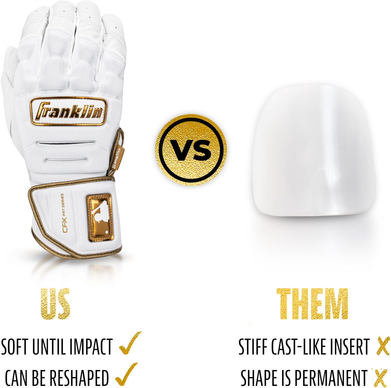 Franklin Adult MLB CFX PRT Series Batting Gloves                                                                                 - view number 7