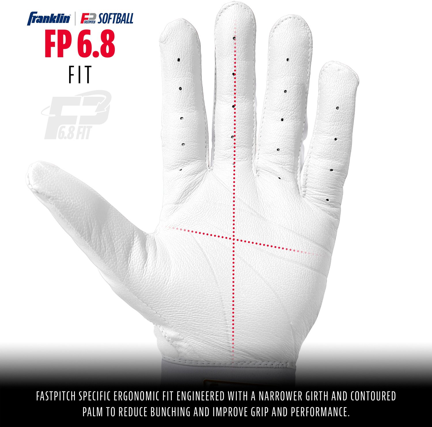 Franklin Women's CFX Pro Fastpitch Gloves                                                                                        - view number 2