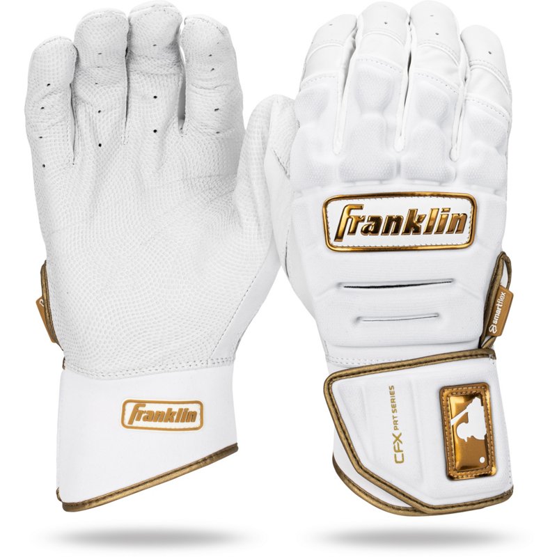 Franklin Adult MLB CFX PRT Series Batting Gloves White/Gold, Small – at Academy Sports