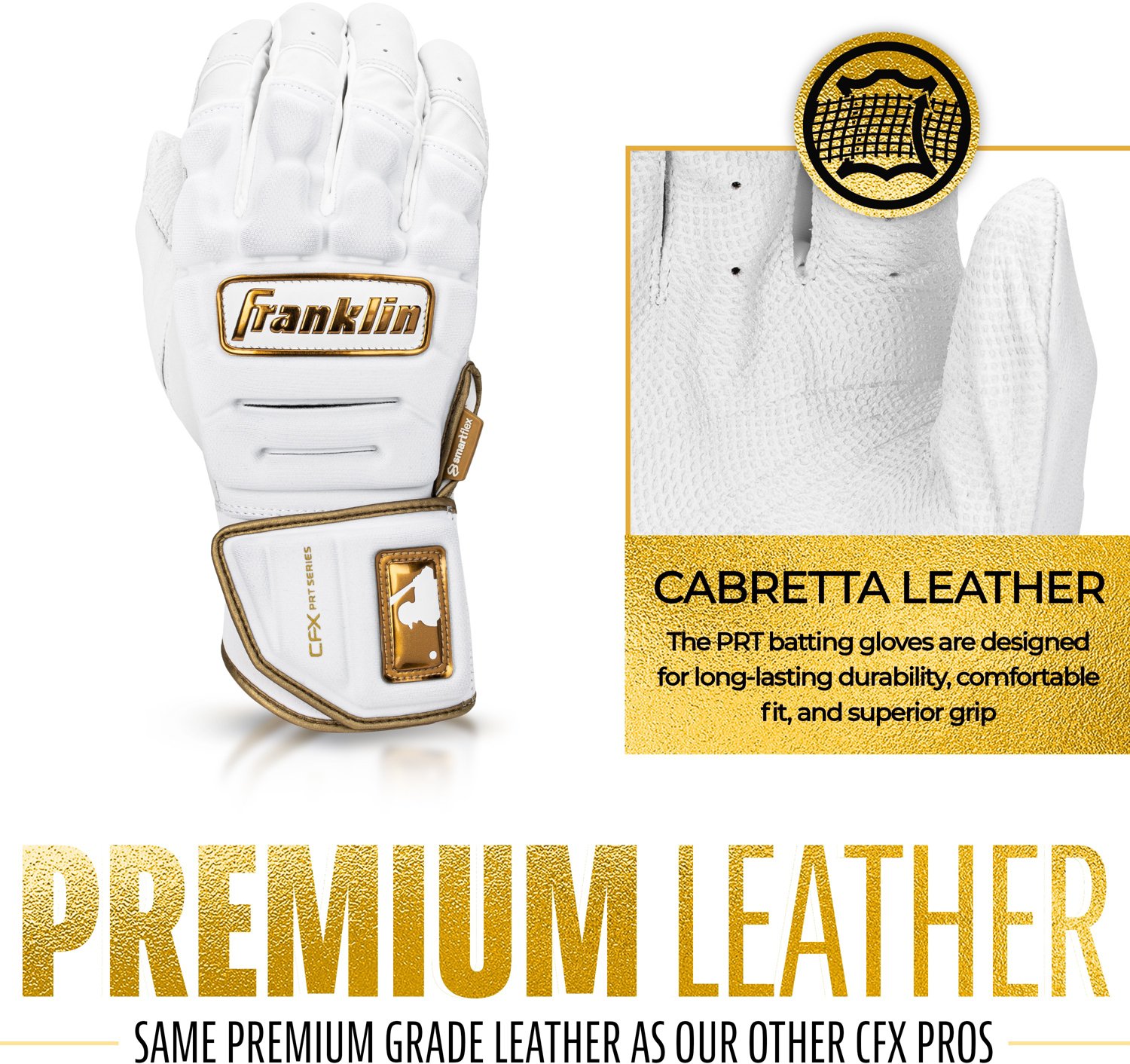 Franklin Adult MLB CFX PRT Series Batting Gloves                                                                                 - view number 3