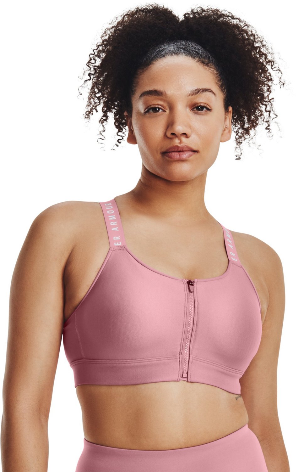 Under Armour Women’s Infinity High Zip Sports Bra Academy
