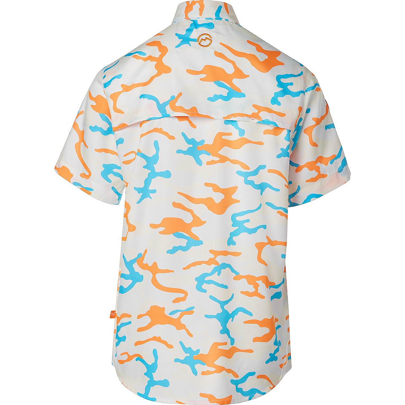 Magellan Outdoors Boys’ Whataburger Camo Print Button Down Shirt                                                               - view number 2