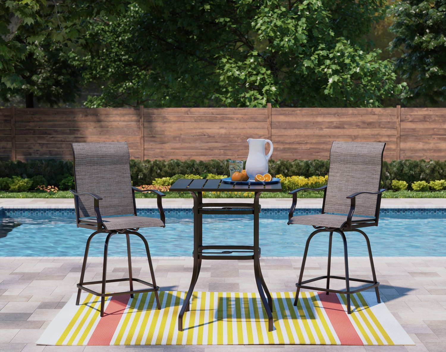 Mosaic 5x7 Woven Patio Mat - view number 2