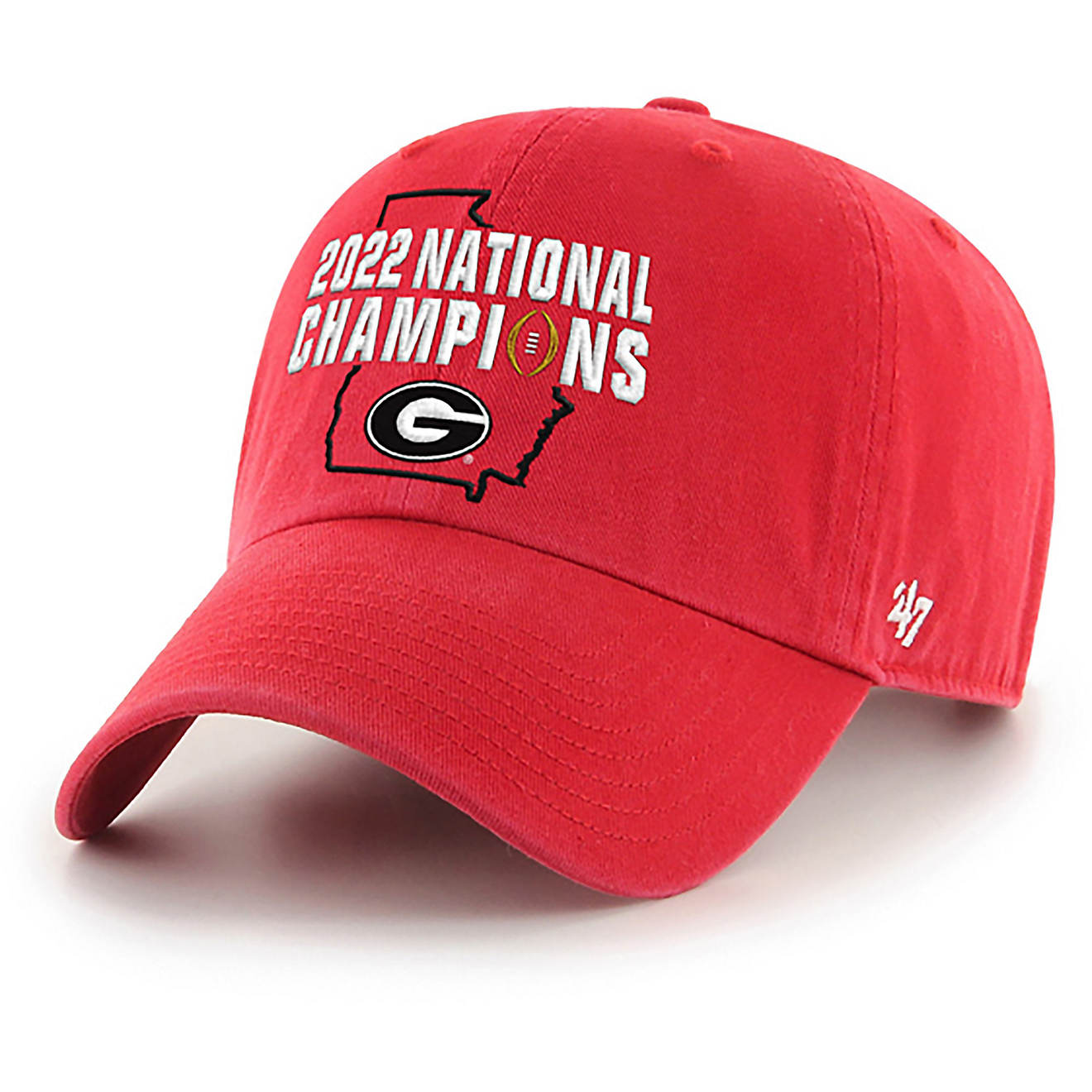 '47 Adults' University of Georgia 2022 CFP National Champs Clean Up Cap                                                          - view number 1