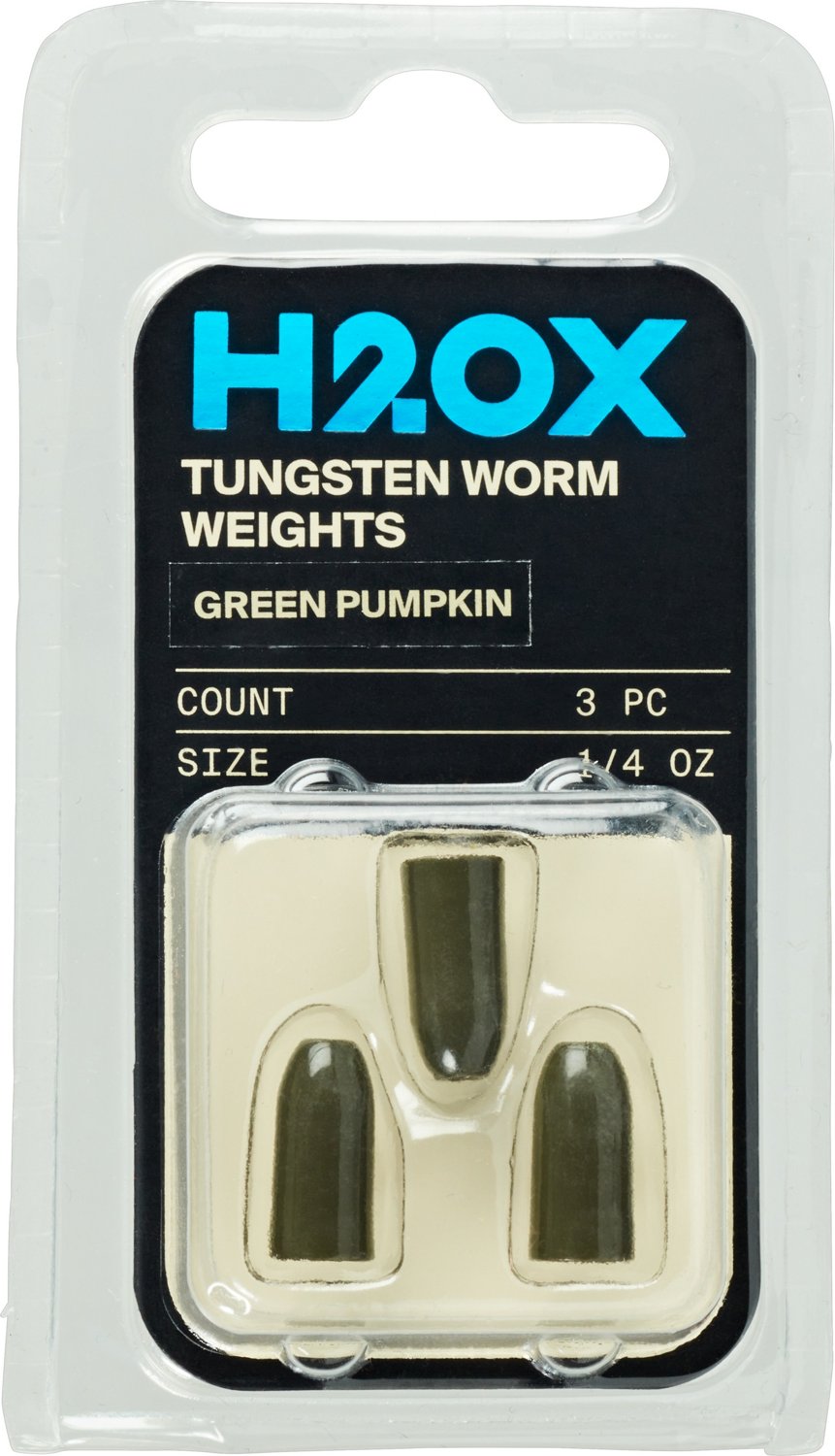 H2OX 1/4 oz Tungsten Worm Weights 3 Pack - view number 2
