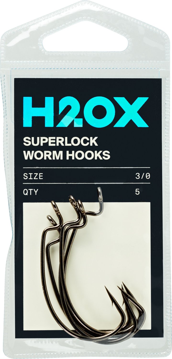 H2OX Superlock Worm Hooks 5 Pack - view number 2
