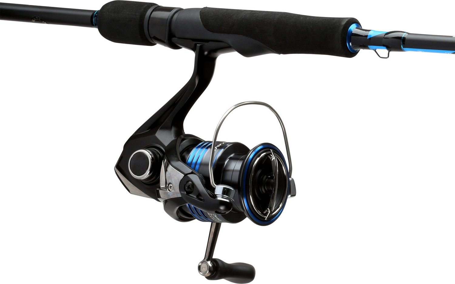 Fiberglass Fishing Rod and Reel Combo - Portable 2-Piece 65 in. Pole with  Size 20 Spinning Reel