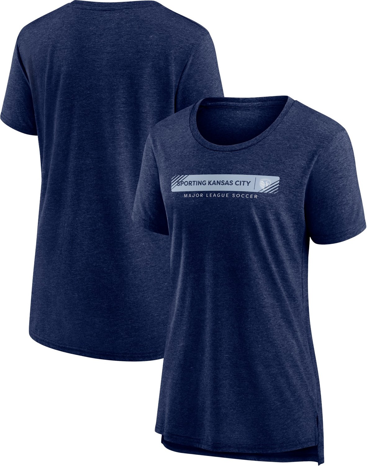 Fanatics Women's Sporting Kansas City Barred Access Short Sleeve Triblend T-shirt - view number 3