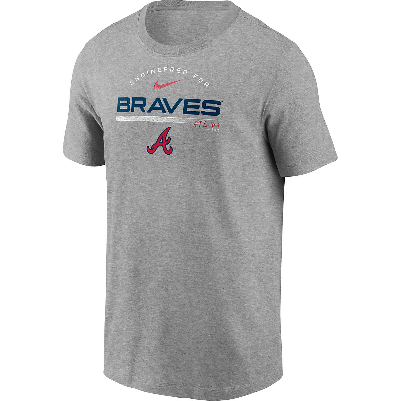 Nike Men's Atlanta Braves Team Engineered T-shirt                                                                                - view number 1