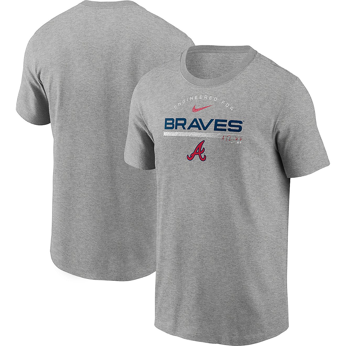 Nike Men's Atlanta Braves Team Engineered T-shirt                                                                                - view number 3