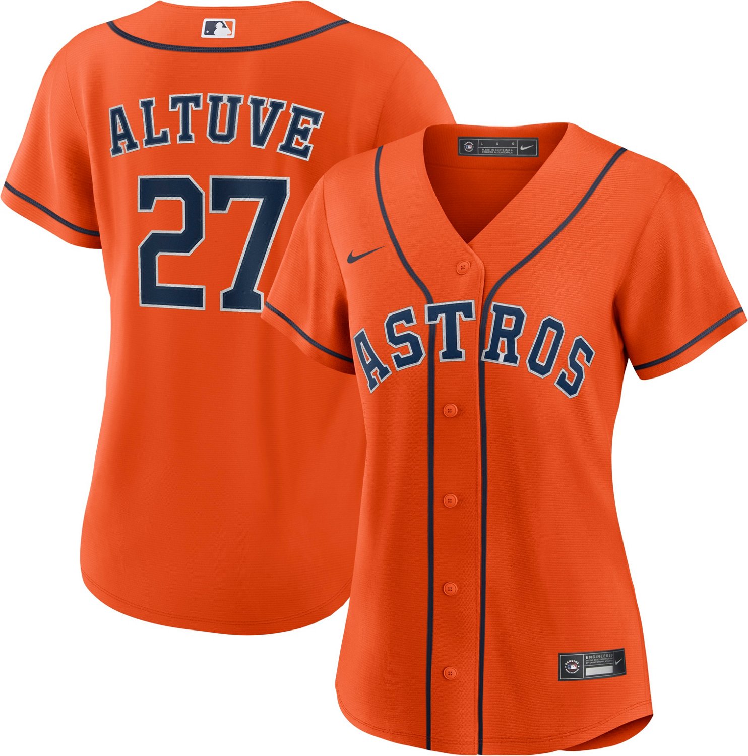 Nike Women's Houston Astros Jose Altuve #27 City Connect Replica Jersey