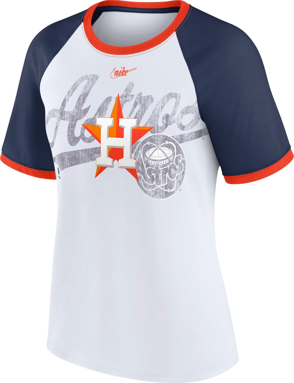 Houston Astros Orange Women's Fashion V-Neck T-Shirt by Nike