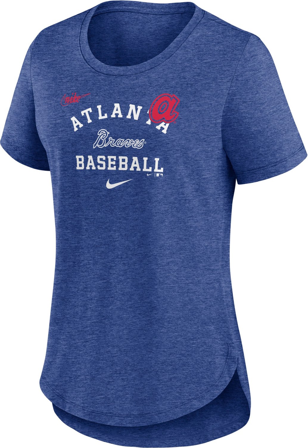 Nike Women's Atlanta Braves Rewind Arch Mix Triblend T-shirt | Academy
