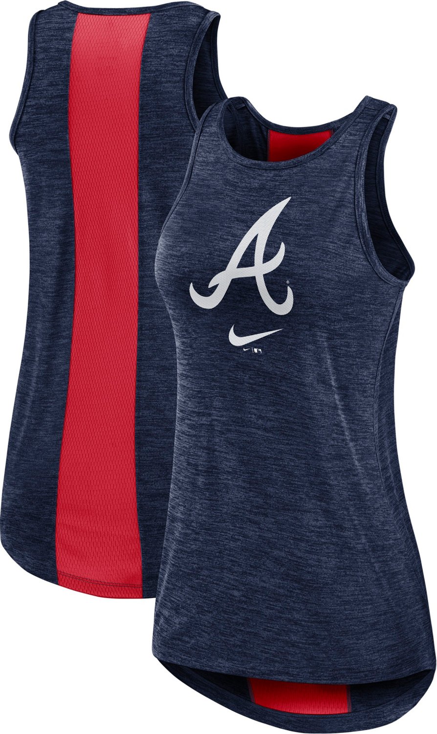 Nike Women's Atlanta Braves Right Mix High Neck Tank Top - view number 3