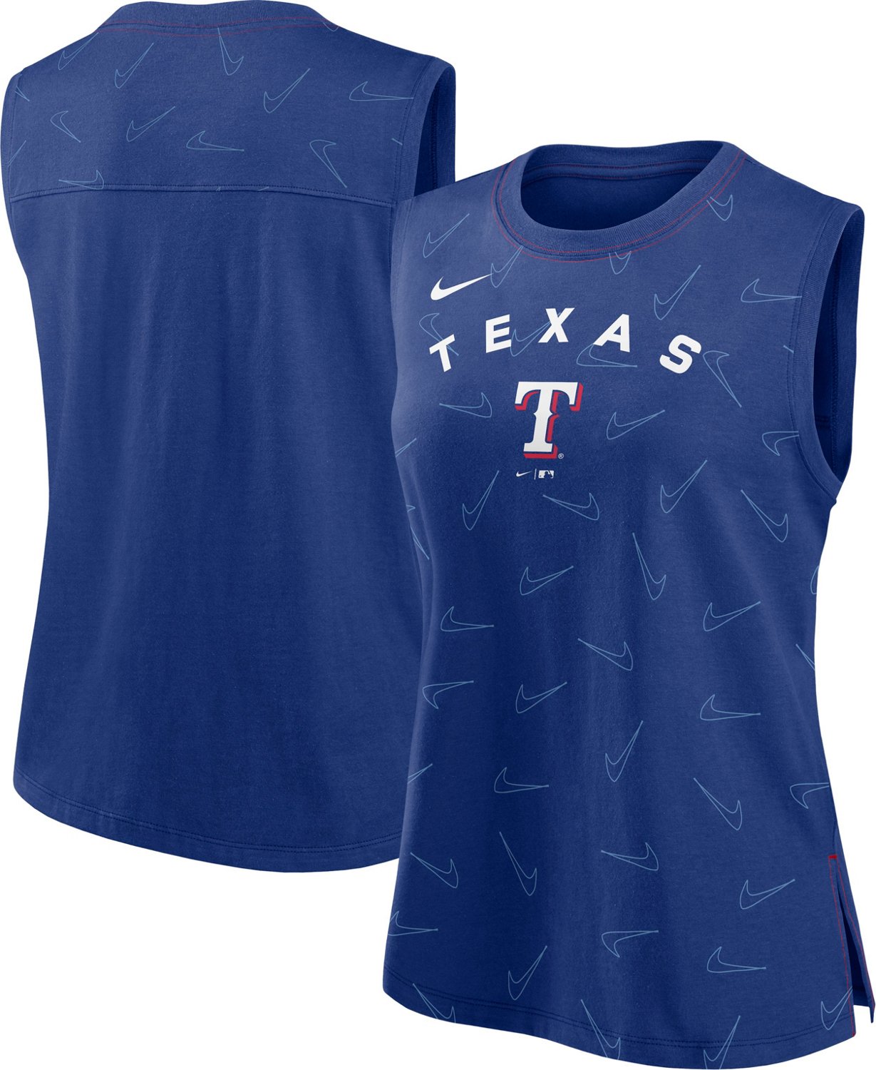 Nike Women's Texas Rangers Team Tech Racerback Tank Top  - view number 3