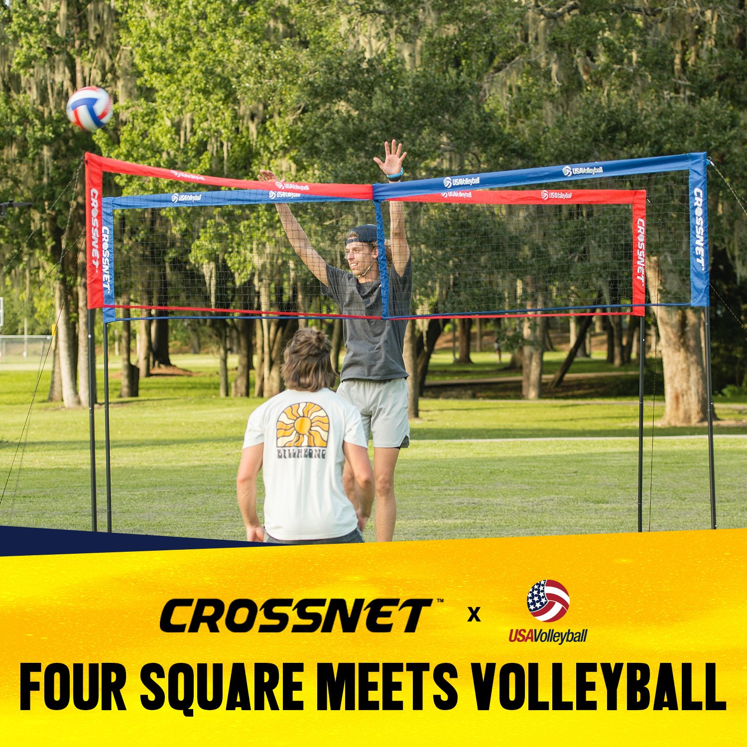 Crossnet x USA Volleyball Four Square Volleyball Game                                                                            - view number 3