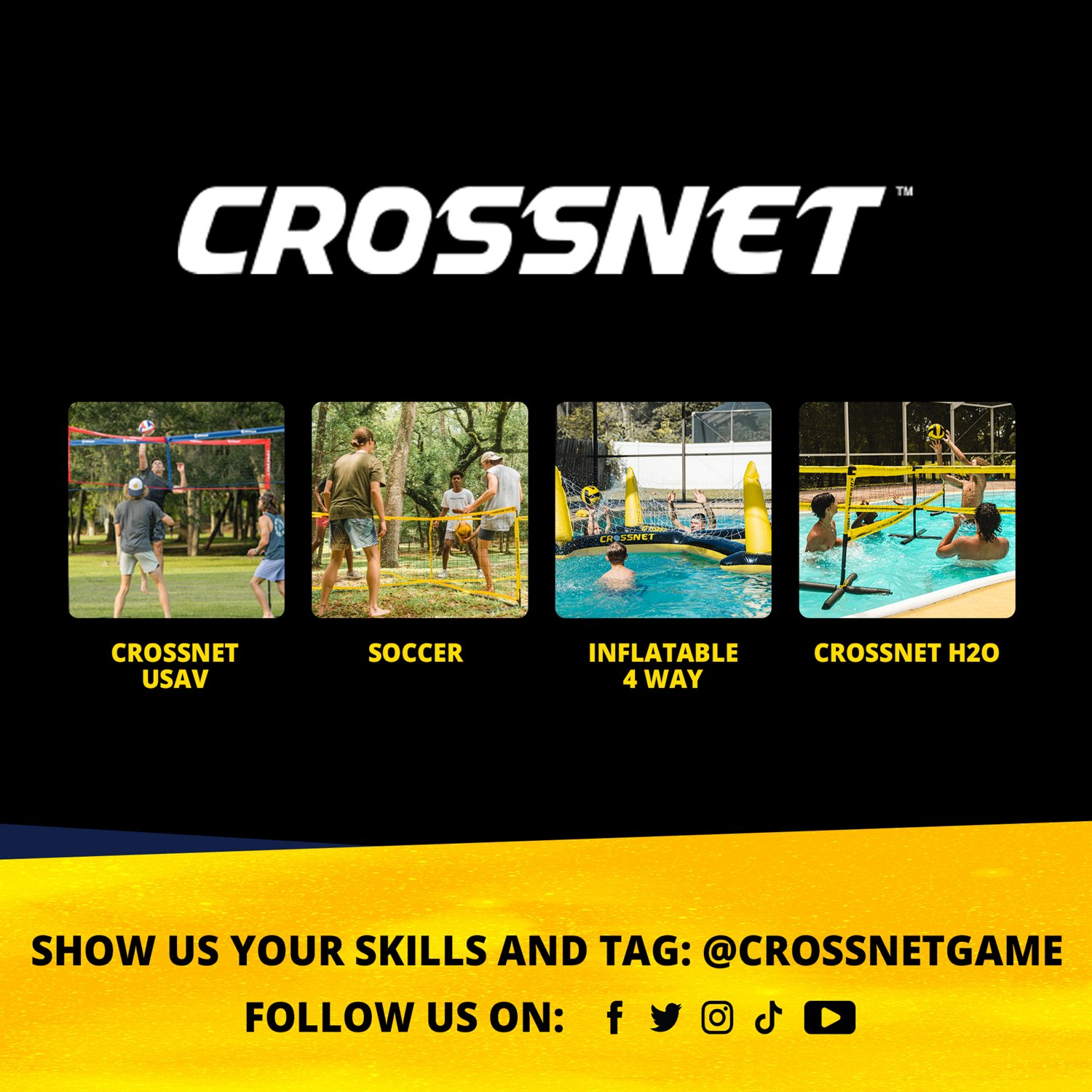 Crossnet x USA Volleyball Four Square Volleyball Game                                                                            - view number 6