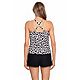 Coastal Cove Women's Spotted High-Neck Keyhole Tankini Top                                                                       - view number 3