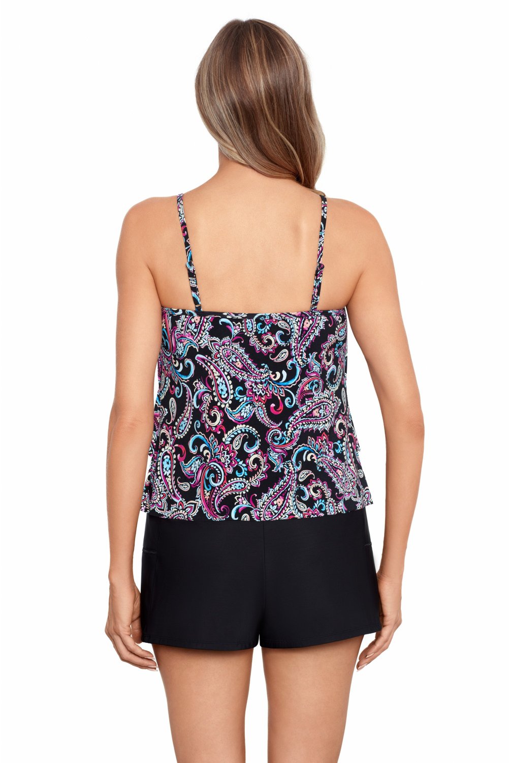 Coastal Cove Women's Triple Tier Tankini Top - view number 3