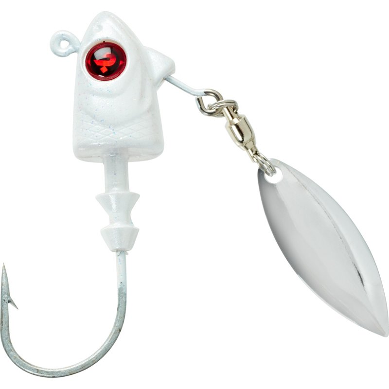H2OX Under Spins 2 Pack White, 3/8 Oz - Fresh Water Jigs And Spoons at Academy Sports