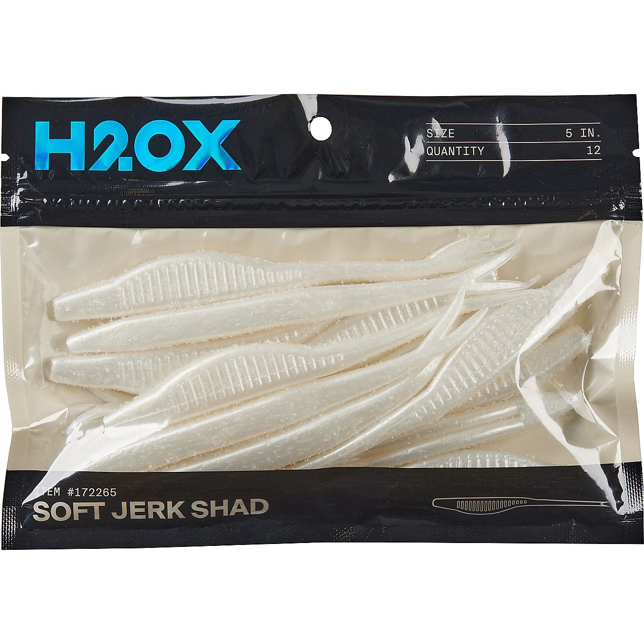 H2OX 5 inch Soft Jerk Shad Bait 12 Pack                                                                                          - view number 2