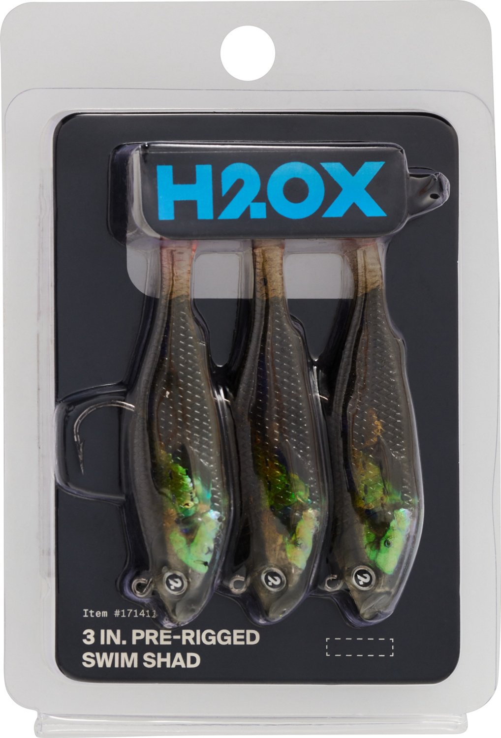 H2OX 3 inch Saltwater Prerigged Swim Shad Pack