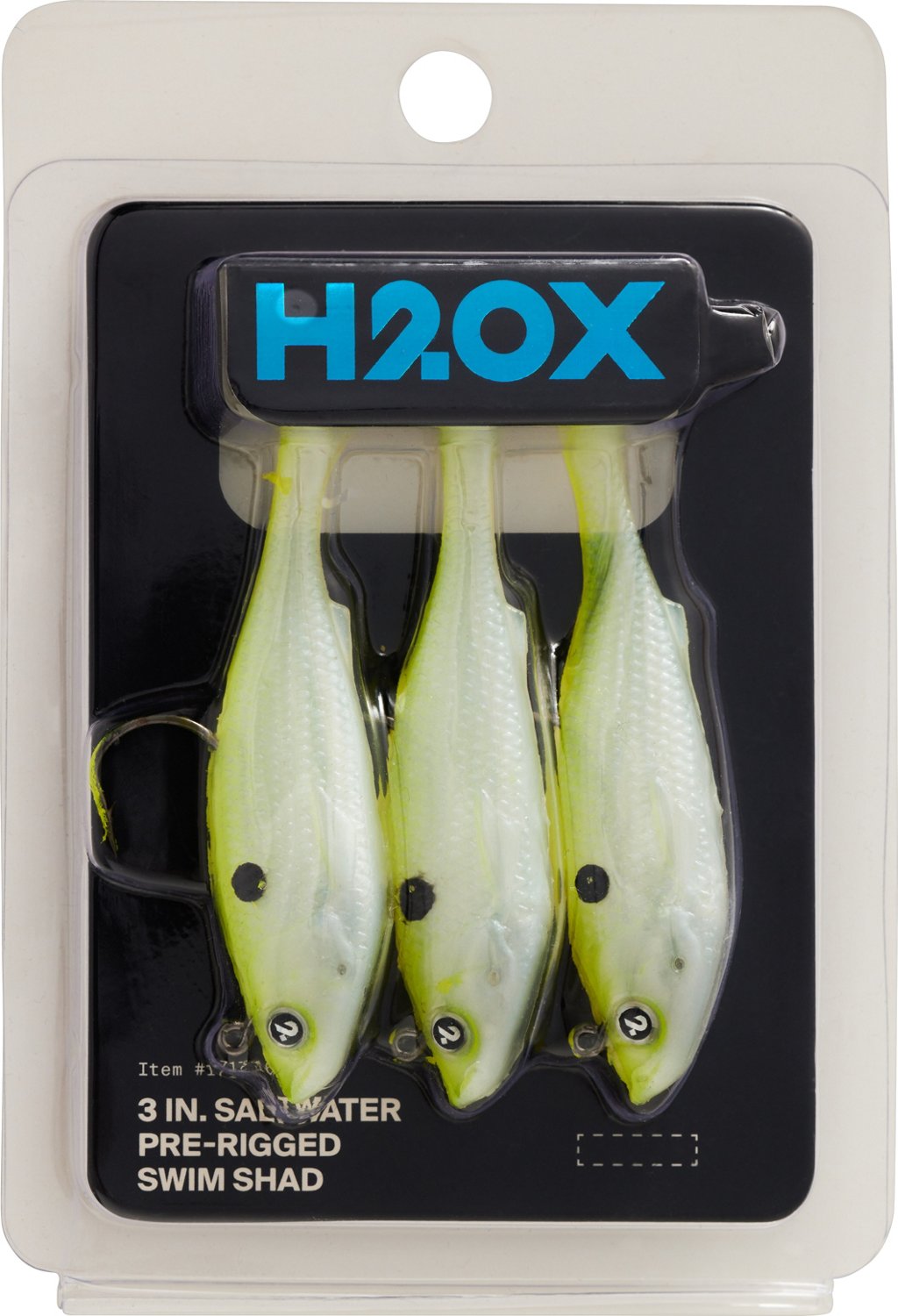 H2OX 3 inch Saltwater Prerigged Swim Shad 3 Pack                                                                                 - view number 2