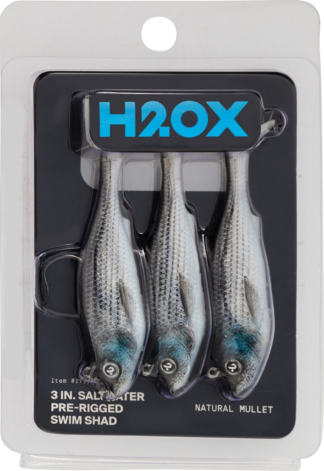 H2OX 3 inch Saltwater Prerigged Swim Shad 3 Pack                                                                                 - view number 2