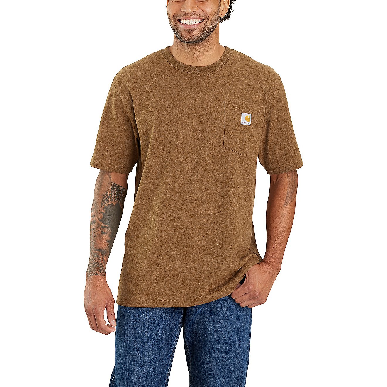 Carhartt Men's C-Graphic Heavyweight Loose Fit Pocket T-Shirt                                                                    - view number 2