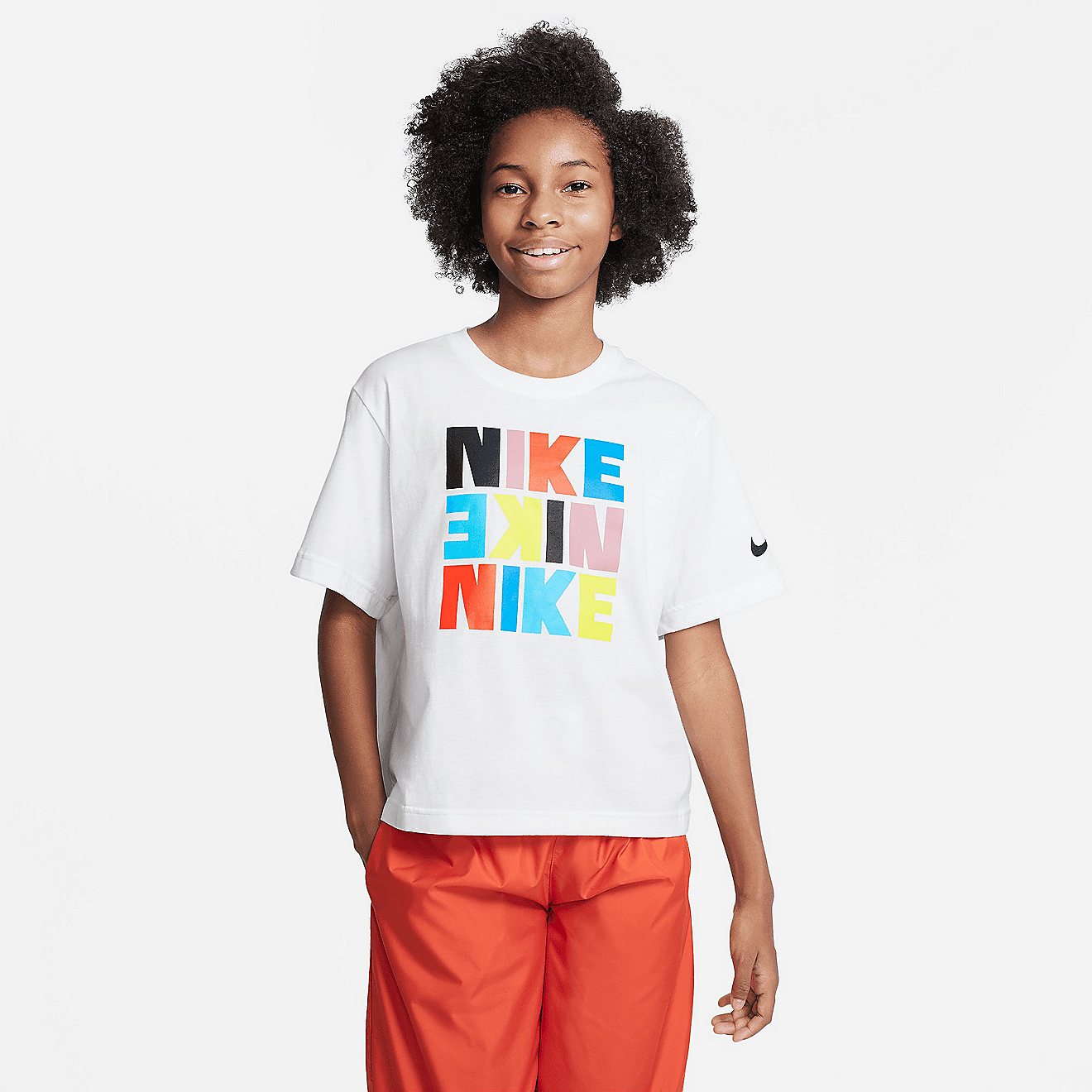 Nike Girls’ Sportswear Boxy Graphic T-shirt                                                                                    - view number 1