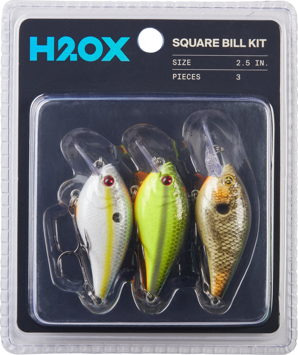 H2OX 3-Piece Square Bill Bait Kit
